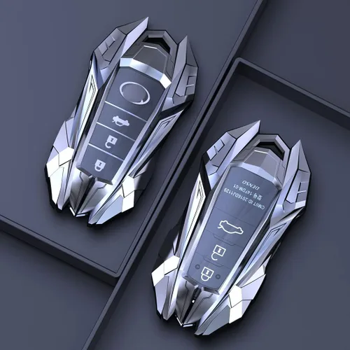 Vista 4 de Carcasa protectora de aleación de zinc para Toyota Camry RAV4 Highlander C-HR Prius Corolla Avalon GT86, Gris