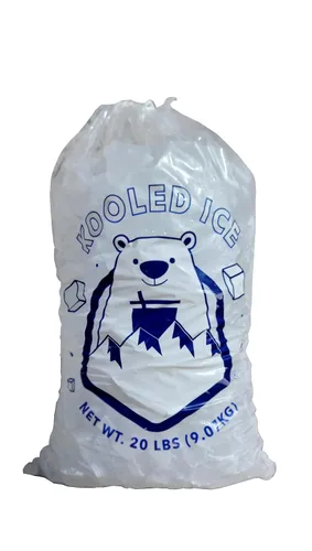 Vista 5 de Bolsas de hielo con cordón de alta resistencia de grado comercial (paquete 500 de 10 libras)