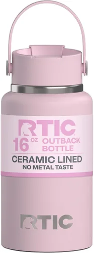 Vista 30 de RTIC - Botella de agua Outback de 32 oz (1 L), con revestimiento de cerámica, aislada, de acero inoxidable, doble pared con aislamiento al vacío