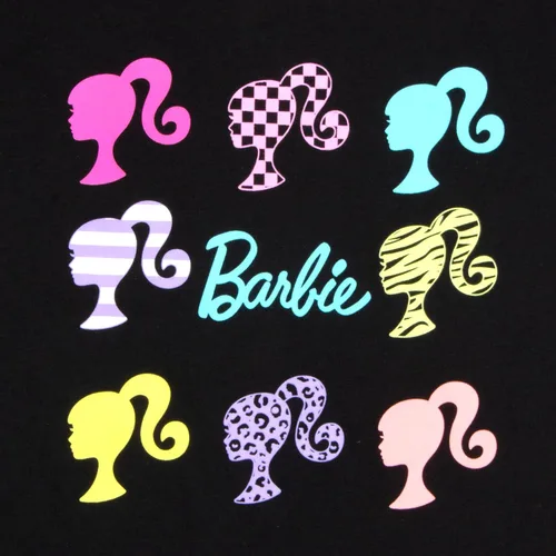 Vista 7 de Barbie Colorful Silhouettes - Paquete de 3 camisetas de manga corta para niñas