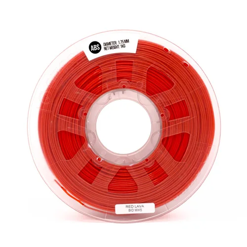 Vista 2 de Gizmo Dorks Filamento ABS de 0.069 pulgadas / 2.2 libras para impresoras 3D, lava roja