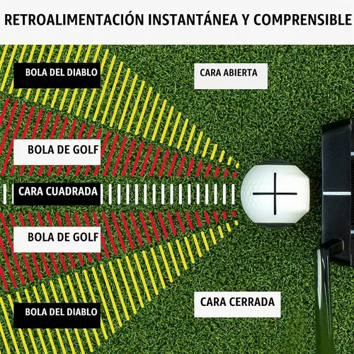 Vista 5 de PuttOUT Entrenador de Ángulo de Cara Devil Ball - Perfecciona tu Putting