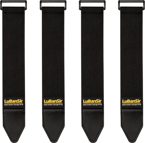 Vista 10 de LuBanSir Correas de cincha, 1 x 6 pulgadas (paquete de 10) correa elástica de sujeción de gancho y bucle para cable de extensión, cable, envoltura
