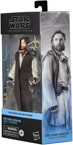 Vista 7 de Star Wars: Obi-Wan Kenobi Black Series Obi-Wan Kenobi Figura de acción exclusiva [Leyenda Jedi]
