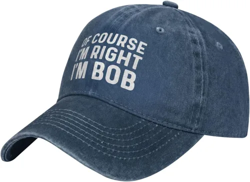 Vista 2 de of Course I'm Right I'm Bob Hat for Men Baseball Caps Vintage Cap