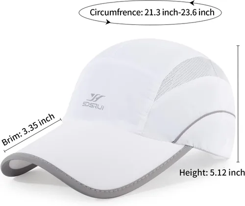 Vista 86 de Gorra deportiva de malla ligera de secado rápido para hombres y mujeres