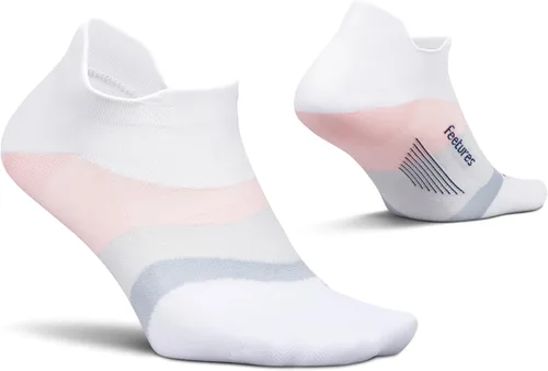 Vista 13 de Feetures Elite - Calcetines tobilleros ultraligeros que no se muestran - Calcetines deportivos con compresión dirigida Azul Ártico (1 par)