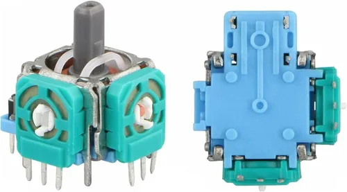Vista 3 de Pulgares de repuesto compatibles con el controlador inalámbrico Playstation 5 DualSense piezas del módulo de joystick 3D tapas analógicas