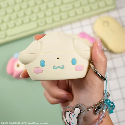 Vista 3 de iFace Funda de Hello Kitty y sus amigos [compatible con AirPods Pro1/Pro2, no para Pro3] [Serie de bollos al vapor] Funda protectora de silicona
