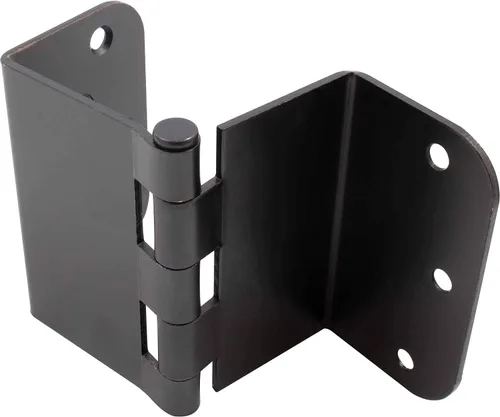 Vista 5 de Generic Bisagra de puerta abatible transparente de 3.5 pulgadas, paquete de 3 (radio de 14 pulgadas, latón), T2895