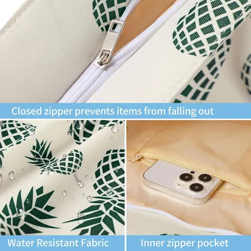Vista 4 de Straw Beach Bags for Women, Tote Handbag Shoulder Bag for Women, Beach Straw Purse Buckets Summer Fashion Hobo Bags