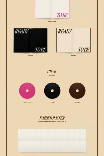 Vista 3 de TWICE READY TO BE 12th Mini álbum BE versión CD+1p Póster+1p Póster Plegable en Paquete+PhotoBook+1p Postal 1p+1p Mensaje PhotoCard+5p