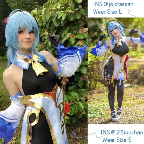 Vista 5 de NSPSTT Ganyu - Disfraz de cosplay para mujer