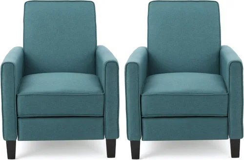 Vista 10 de Christopher Knight Home Emmie - Sillón reclinable de tela (juego de 2), beige, marrón oscuro
