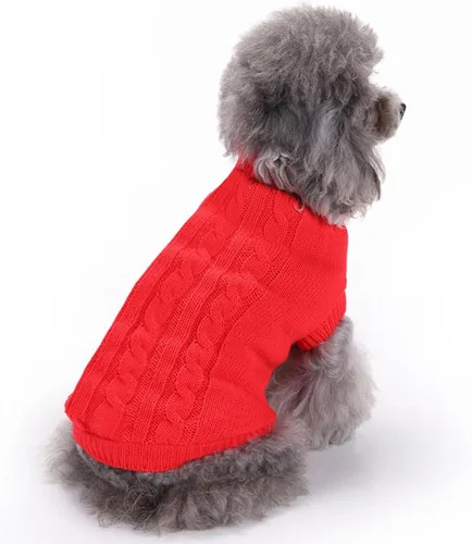 Vista 18 de CHBORCHICEN Suéteres de punto para perros pequeños, sudadera cálida para mascotas gatos, ropa de invierno, suéter de gatito y cachorro