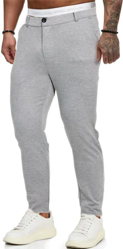 Vista 2 de HUNGSON Pantalones de vestir ajustados ajustados para hombre