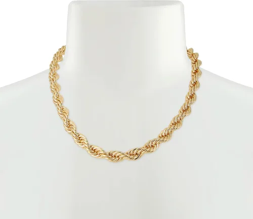 Vista 2 de Steve Madden Collar de cadena de cuerda gruesa Metal No es una piedra preciosa