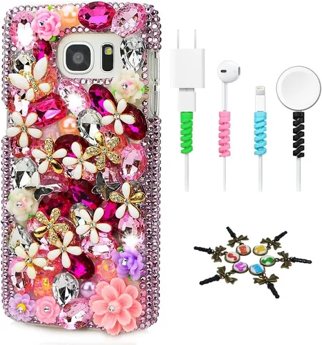 Vista 12 de SSSGCDwCPSeries-23 - Funda con cristales brillantes (hecha a mano), diseño 3D