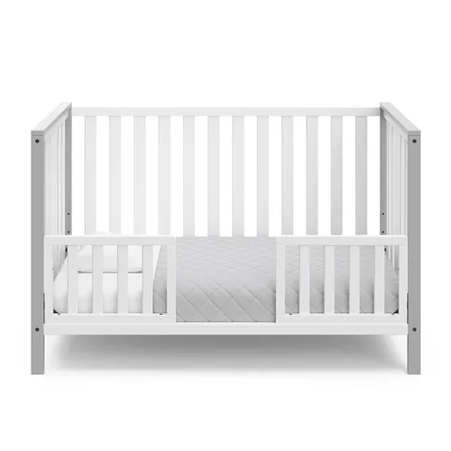 Vista 12 de Storkcraft Modern Pacific - Cuna convertible 5 en 1 (negro) – Certificado GREENGUARD Gold, se convierte de cuna de bebé a cama infantil y cama