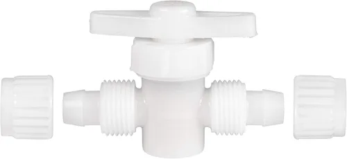 Vista 4 de RecPro Hardware de fontanería RV 06880 Válvula de parada de 2 vías tipo compresión de 1/2" Accesorio de cierre Accesorios