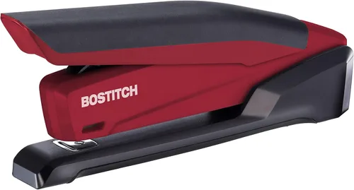 Vista 2 de Bostitch inPower - Engrapadora de escritorio con resorte, tecnología de grapado fácil, rojo y Bostitch Office profesional magnético removedor