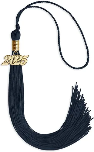 Vista 35 de Endea Graduation - Borla de un solo color con fecha dorada (Oro Antiguo, 2020)