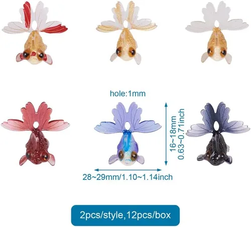 Vista 3 de Beadthoven - Dijes acrílicos coloridos con diseño de arco iris de plástico, abalorios colgantes de plástico para niños, accesorios de joyería