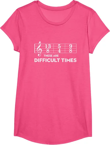 Vista 63 de Musician - Camiseta con texto en inglés "These are Difficult Times", talla S