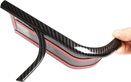Vista 9 de Cubierta decorativa para tablero de instrumentos de automóvil ABS para Land Rover Defender 110 2020 (estilo de fibra de carbono)