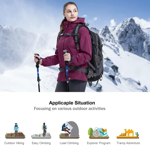 Vista 36 de CAMEL CROWN Chaqueta de esquí impermeable 3 en 1 para mujer, abrigo de invierno rompevientos, chaquetas de snowboard para lluvia, nieve, senderismo