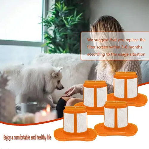 Vista 6 de Diteje Paquete de 4 accesorios de filtro de vacío de repuesto compatibles con Black and Decker HHVK HHVK320J10 HHVK320JZ01 HHVK415B01 HHVK515JP07
