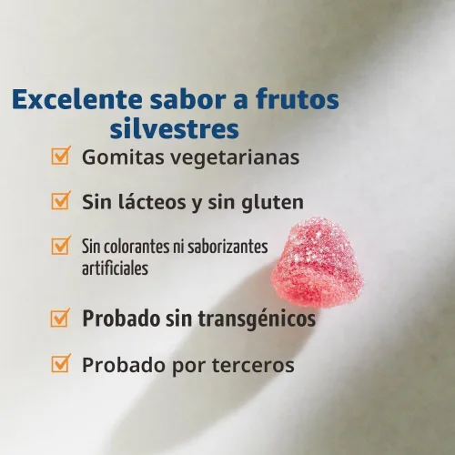 Vista 4 de Nordic Naturals, Gomitas de Vitamina D3, Funcionamiento Saludable de los Huesos, del Estado de ánimo y del Sistema Inmunológico, RUS-31140, 60, 1, 1