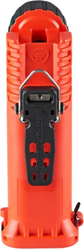 Vista 4 de Streamlight 91800 Survivor Pivot 325 lúmenes linterna de ángulo recto articulada de doble haz con baterías alcalinas y clip, naranja