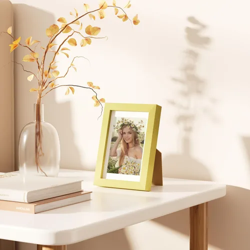 Vista 8 de decorUhome Paquete de 10 marcos de fotos de 4 x 6 pulgadas, decoración de Dorado