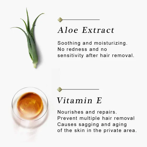 Vista 4 de Crema depilatoria para partes íntimas, axilas, piernas, cuerpo, crema de depilación íntima para mujeres y hombres, sin dolor, sin olor, no irritante