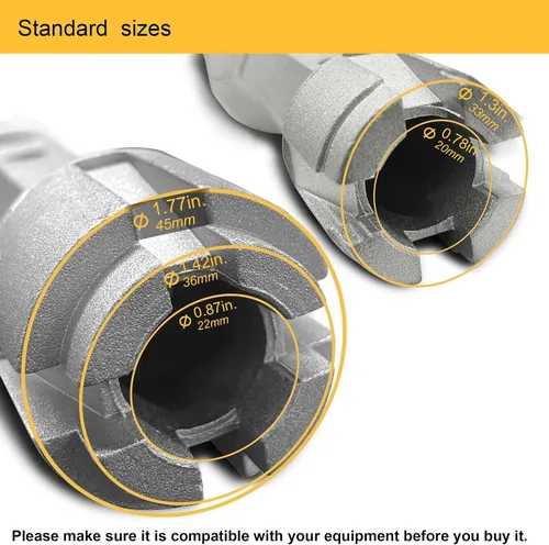 Vista 3 de Llave desagüe de bañera Hanpex - De doble extremo para desagües de baño y ducha, espárragos de inodoro - Aluminio resistente