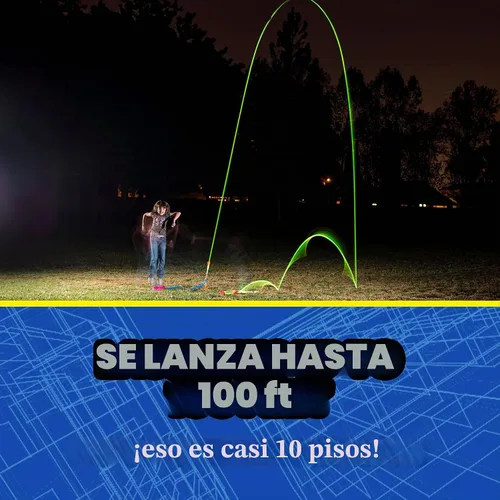 Vista 4 de Stomp Rocket Ultra LED Rocket - Paquete de recarga de cohetes que se eleva hasta 100 pies, 2 cohetes
