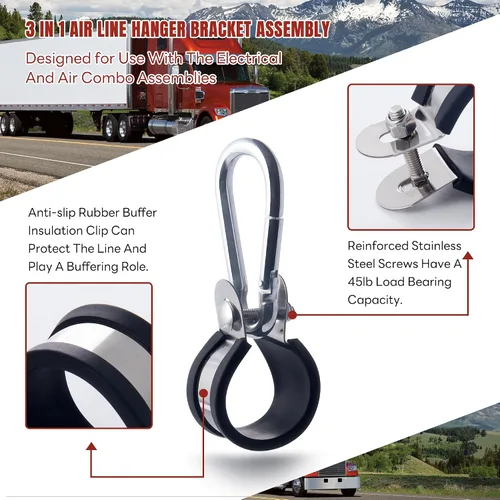 Vista 3 de Kit de resorte doble tierno de 16 pulgadas, resorte doble para suspensión de línea de aire y cables eléctricos, montaje de resorte tierno