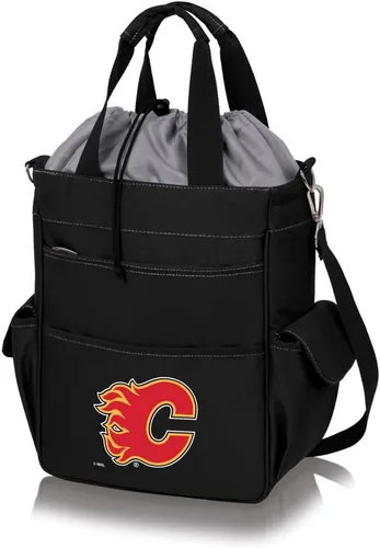 Vista 14 de PICNIC TIME NHL - Bolsa de mano unisex para adultos NHL Activo Negro con detalles grises.
