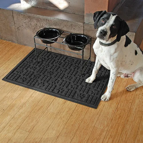 Vista 4 de Bungalow Flooring Waterhog - Tapete para puerta, 2 x 3 pies, fabricado en Estados Unidos, duradero y decorativo, antideslizante