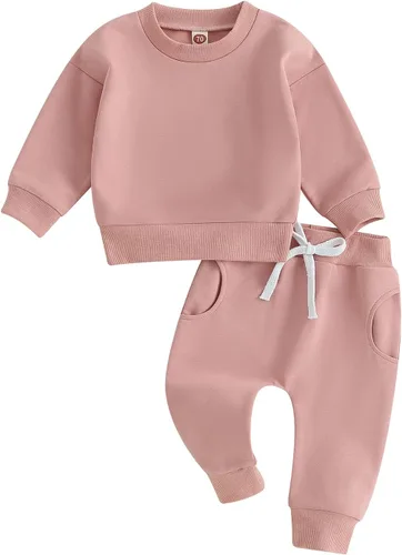 Vista 11 de Kaipiclos Ropa de Otoño e Invierno para Bebé Niña Conjunto de Sudadera para Niña Pequeña Sudadera con Estampado Floral Camisa de Manga Larga Top