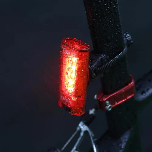 Vista 4 de CATEYE - Luz trasera LED trasera cinética ajustada para bicicleta (cinética ligera) Luz trasera con visibilidad de 360 grados, cinco LED, tres