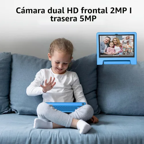 Vista 5 de JREN Tablet para Niños ｜ 10 Pulgadas 64GB Android 14 ｜ Octa-core ｜ 64GB ｜ WiFi ｜ Bluetooth ｜ Control Parental ｜ Contenido para Niños ｜ Tabletas
