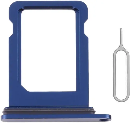 Vista 8 de Reemplazo de ranura para bandeja de tarjeta SIM para iPhone 12 (negro) con anillo de goma impermeable y pasador de expulsión