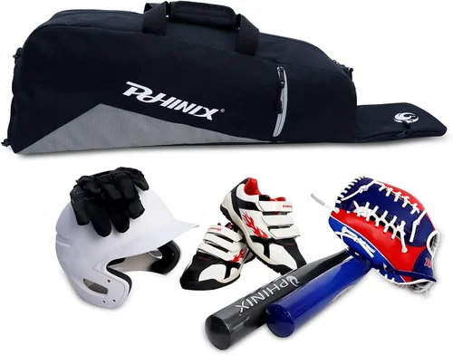Vista 3 de PHINIX Bolsa de mano para béisbol T Ball - Sostiene bate, casco y guante