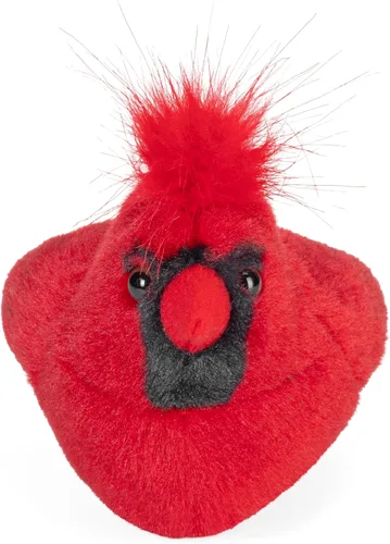 Vista 2 de Wild Republic Audubon Birds Northern Cardinal - Peluche con auténtico sonido de pájaro, animal de peluche, juguetes de pájaros para niños y pájaros