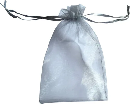 Vista 8 de ATCG 50 bolsas de organza grandes con cordón de 8 x 12 pulgadas, decoración de festivales, bodas, fiestas, bolsas de maquillaje (azul aguamarina)