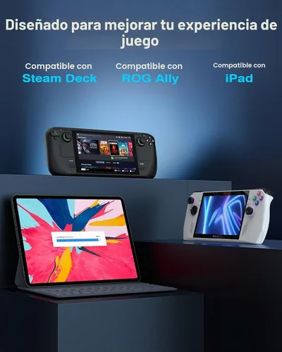Vista 6 de MoKo Adaptador USB-C de 180 grados, conector de ángulo tipo C, espacio más amplio de 0.531 in