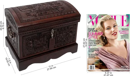 Vista 13 de NOVICA Caja de joyería de madera y cuero labrado Mohena con temática colonial, legado colonial