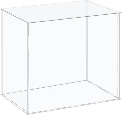 Vista 20 de MECCANIXITY Vitrina de acrílico Caja de plástico Caja de almacenamiento de cubo transparente Ensamble escaparate de 14.1 x 12.2 x 10.2 pulgadas